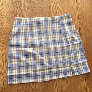 Plaid Skirt.